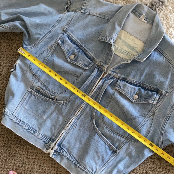 Vintage Freego Jean Zipper Oversized Jacket 🌿A4 - Picture 11 of 14